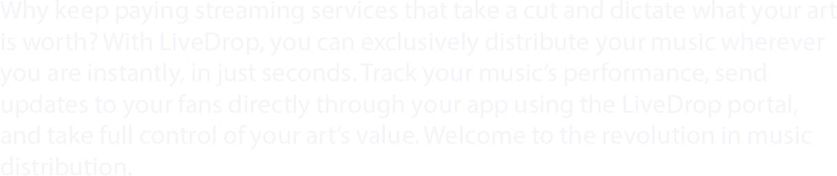 Why keep paying streaming services... (body copy)
